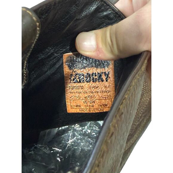 Rocky Men's Original Ride Roper Western Boot Aztec Crazy Horse Size 12W - Picture 7 of 10